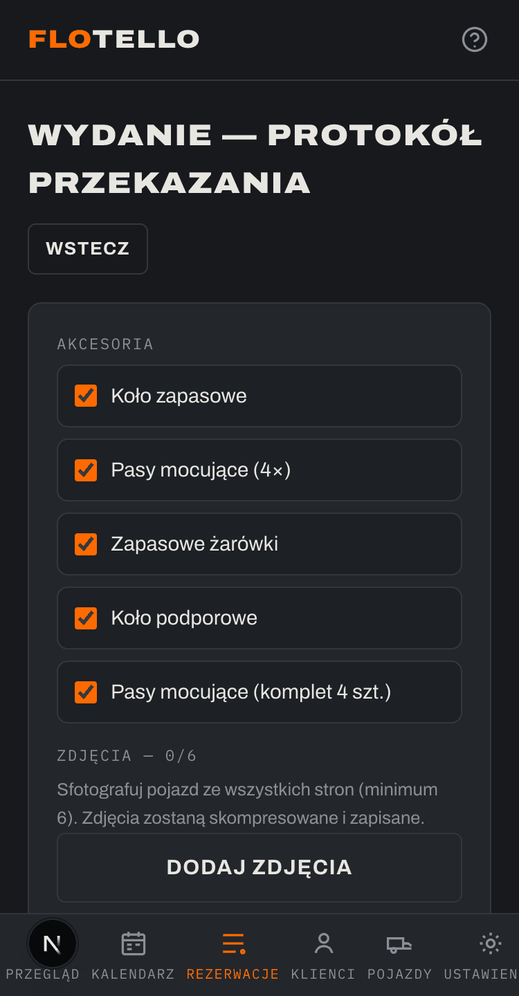 Protokół przekazania ze zdjęciami